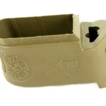 Springfield XDG FD Sleeve, tan grip sleeve in angled top view with textured sides