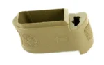 Springfield XDG FD Sleeve, tan grip sleeve in angled top view with textured sides