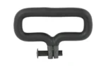 LBE AR Swivel Assembly black front view with rectangular loop and mounting pin