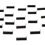 LBE AR15 Ejection Port Cover Spring, multiple black coiled springs arranged on white