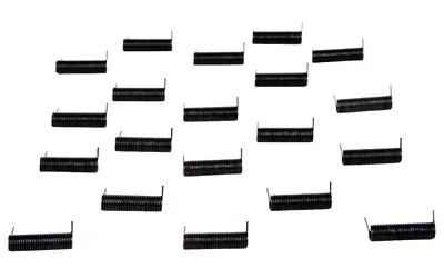 primary-10634 LBE AR15 Ejection Port Cover Spring, multiple black coiled springs arranged on white