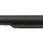 LBE MIL SPEC 4 POSITION BUFFER TUBE black tube in side view with threaded end and lower rail
