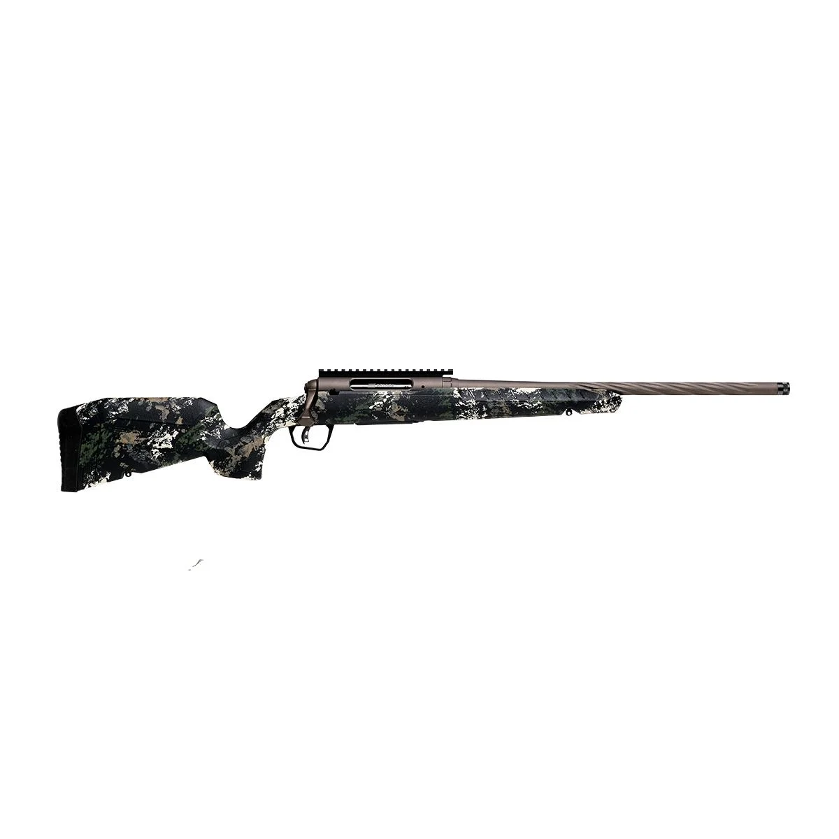 primary-1068 Savage Arms Savage Axis 2 Pro Forest SP Camo Rifle 223 Rem 4rd Capacity 18" Fluted Threaded Barrel Synthetic Stock