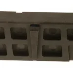 ProMag AR15 Lower Receiver Vise Block, dark brown angled side view with molded recesses