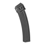 ProMag Archangel 9-22 Rug 10/22 black curved magazine, upright angled view