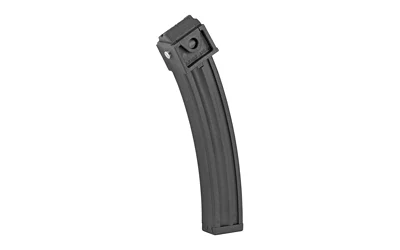 primary-10764 ProMag Archangel 9-22 Rug 10/22 black curved magazine, upright angled view
