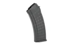 PROMAG AK-74 black curved polymer magazine in angled side view