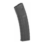 ProMag Colt AR15 black curved magazine, angled side view with textured body