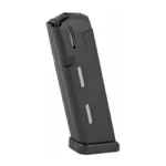 ProMag Glock 22/23/27 Handgun Magazine, black angled view with witness slots and baseplate
