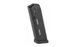 ProMag Glock 22/23/27 Handgun Magazine, black angled view with witness slots and baseplate
