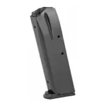 PROMAG SCCY CPX2/CPX1 9MM 15RD BL ST black pistol magazine, angled side view