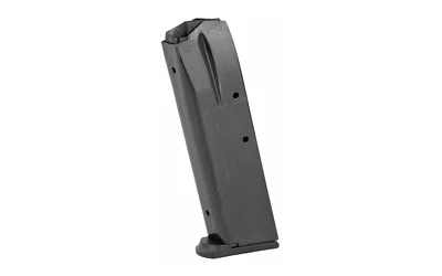 PROMAG SCCY CPX2/CPX1 9MM 15RD BL ST black pistol magazine, angled side view