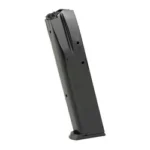 PROMAG SCCY CPX2 9MM 20RD BLUE STEEL dark extended magazine, angled side view