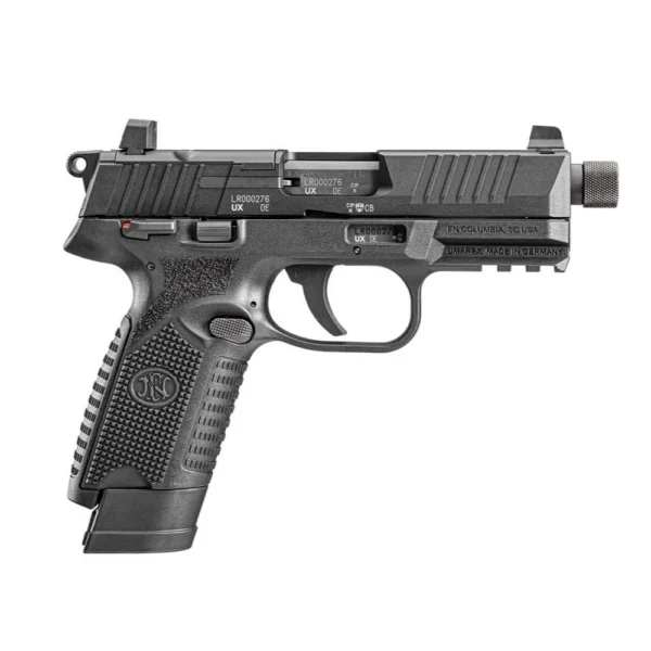 FN America FN USA 502 Tactical Handgun .22 LR 10rd Magazines (2) 4.6" Threaded Barrel Black