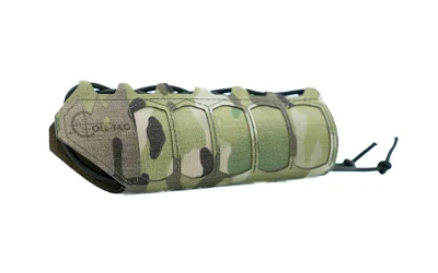 Cole-TAC COLETAC HANDGUARD WRAP NO SLOTS MCAM, multicam padded wrap with lacing, angled side view
