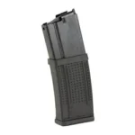 PROMAG RUGER MINI 14 black magazine in angled side view with textured lower body