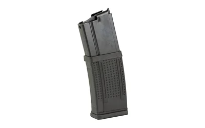 PROMAG RUGER MINI 14 black magazine in angled side view with textured lower body