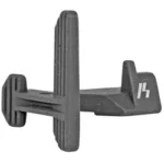 STRIKE EXTENDED BOLT CATCH black bolt catch in angled side view with extended textured pads