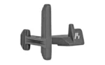 STRIKE EXTENDED BOLT CATCH black bolt catch in angled side view with extended textured pads