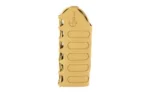 Cole-TAC Handguard Wrap Slots CB, tan front view with padded panels and slotted edges