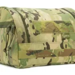 Cole-TAC COLETAC BRAIN BUCKET BAG MULTICAM, front three-quarter view with handles and zippered end
