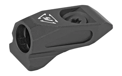 primary-10964 STRIKE LINK ANGLED QD MOUNT BLK, black mount in angled top view with circular socket
