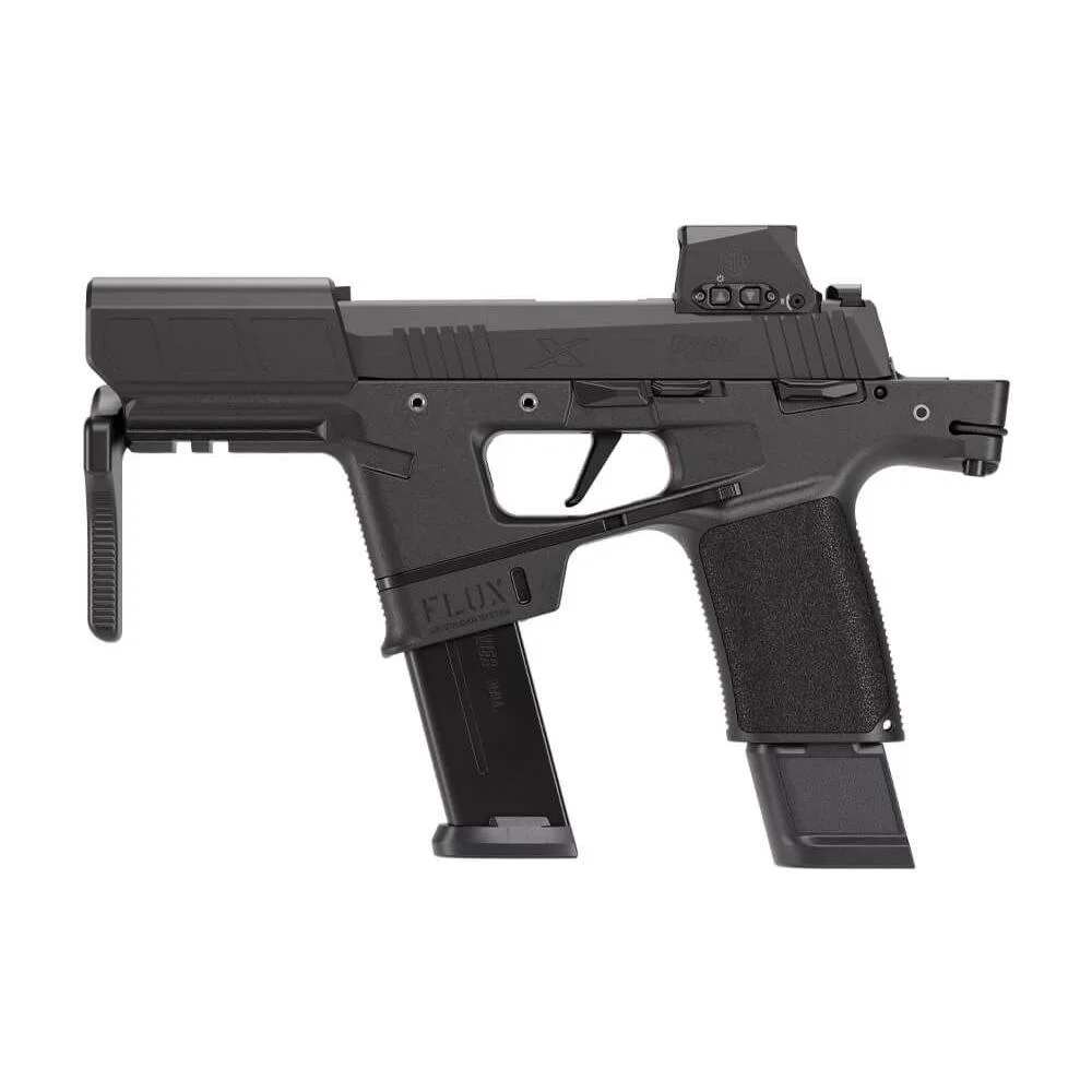 primary-1098 Sig Sauer P365-FLUX Handgun 9mm Luger 21(2)17(1)&25(1)rd Magazines 6" Barrel Brace w/TacKit