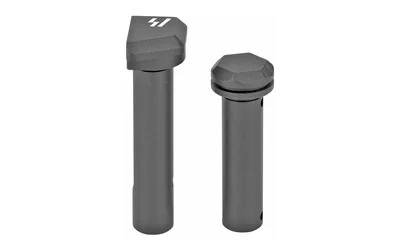 primary-10980 STRIKE ULTRA LIGHT TKDWN PINS BLK two black pins in angled view with polygonal heads