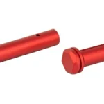 STRIKE ULTRA LIGHT TKDWN PINS RED two red pins in angled view with polygonal heads