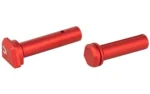 STRIKE ULTRA LIGHT TKDWN PINS RED two red pins in angled view with polygonal heads
