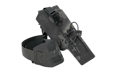 Cole-TAC WML Varmint Wrangler RH MCBK, black camouflage support bag with straps and buckles