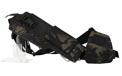 primary-11053 Cole-TAC COLETAC VARMINT WRANGLER XL RH MCBK, black camouflage right-side view with straps