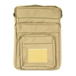 PRO-SHOT RANGE TARGET CASE coyote tan front view with carry handle and multiple pockets