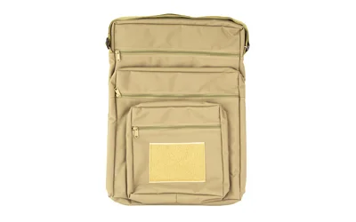primary-11059 PRO-SHOT RANGE TARGET CASE coyote tan front view with carry handle and multiple pockets