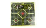 Pro-Shot Products PROSHOT 17.75 SIGHT IN 5PK black target with yellow grid and red aim points