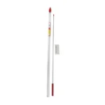 PRO-SHOT 1 PC CLNG ROD 26 .22-26CAL white cleaning rod with red caps and small adapter