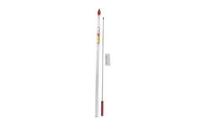 primary-11072 PRO-SHOT 1 PC CLNG ROD 26 .22-26CAL white cleaning rod with red caps and small adapter