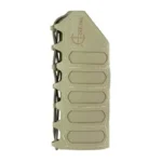 Cole-TAC COLETAC HANDGUARD WRAP SLOTS GRN, green side view with laced edge and raised panels