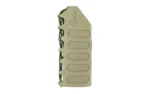 Cole-TAC COLETAC HANDGUARD WRAP SLOTS GRN, green side view with laced edge and raised panels