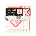 Pro-Shot Products PROSHOT RED SIGHT IN, packaged white and red grid target, front view