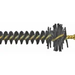 PRO-SHOT NYLON CHAMBER BRUSH AR-15 black nylon brush with brass stem, side view