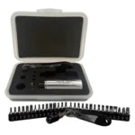 BORKA TOOLS SCREWDRIVER BITS KIT open gray case with driver and rows of black bits