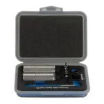 Borka Tools 4 and 8 in-lbs torque limiters, open gray case with tools in fitted foam