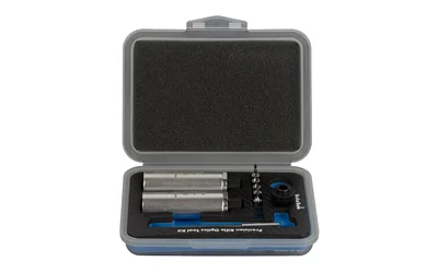 primary-11125 Borka Tools 4 and 8 in-lbs torque limiters, open gray case with tools in fitted foam