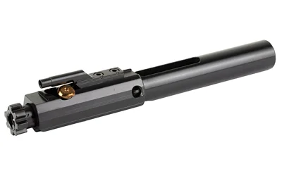 primary-11129 LANTAC M-SPEC BCG 762 Nitride Black, angled side view of black bolt carrier group
