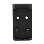 Shield Sights Mounting Plate for Glock MOS, black rectangular plate with four holes, top view
