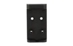 Shield Sights Mounting Plate for Glock MOS, black rectangular plate with four holes, top view