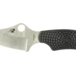 Spyderco ARK Lightweight, right-side view with satin blade and textured black handle