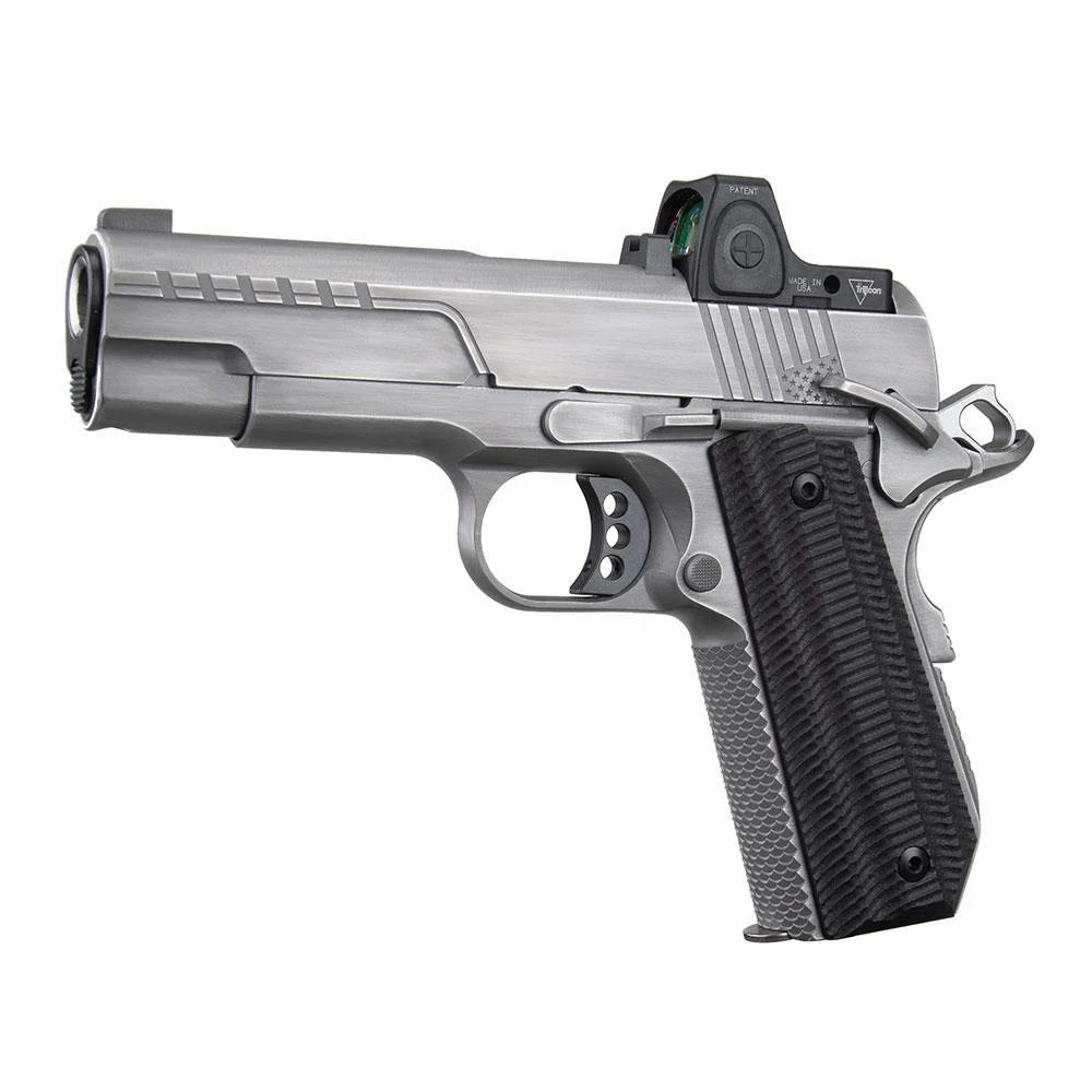 primary-1129 Ed Brown Products Inc. Ed Brown FX2 Compact Stainless Bobtail Handgun .45 Auto 7rd Magazine 4.25" Barrel American Flag