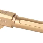 TRUE PREC P365 BBL 9MM CPR copper-coloured barrel, angled side view with fluted section